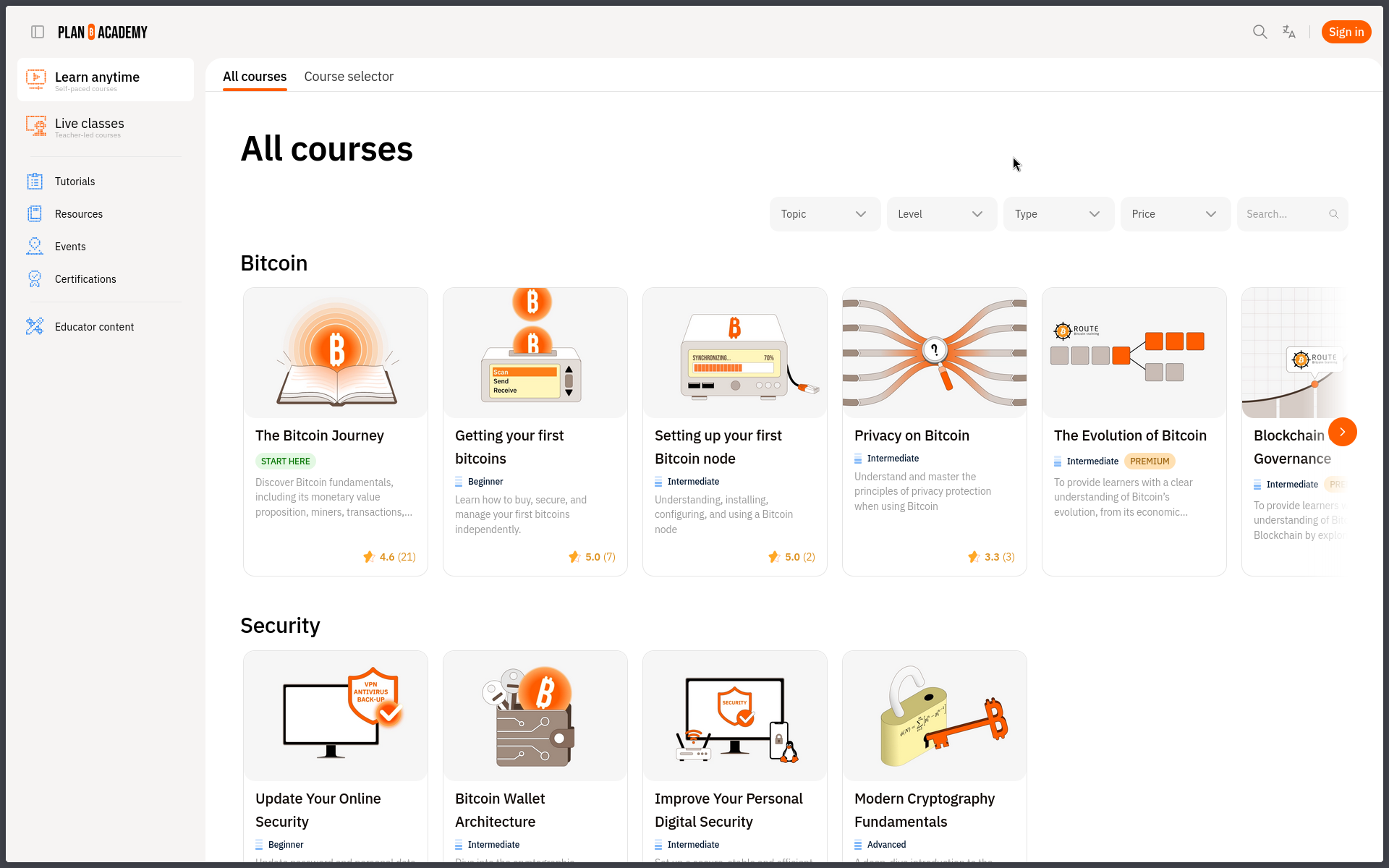 Aperçu du site planb.academy — École en ligne, maintenance serveur