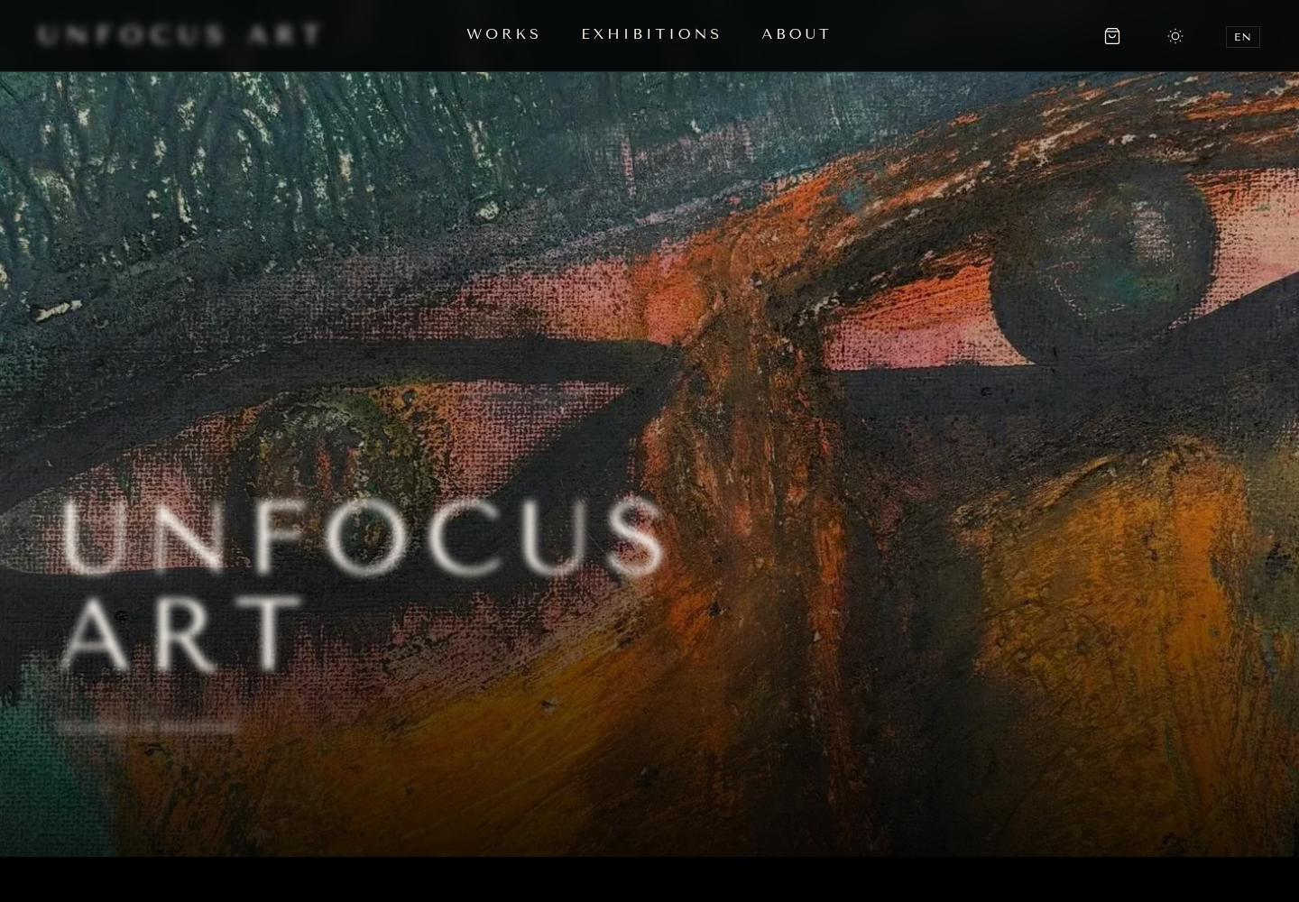 Le site Unfocus Art sur grand écran